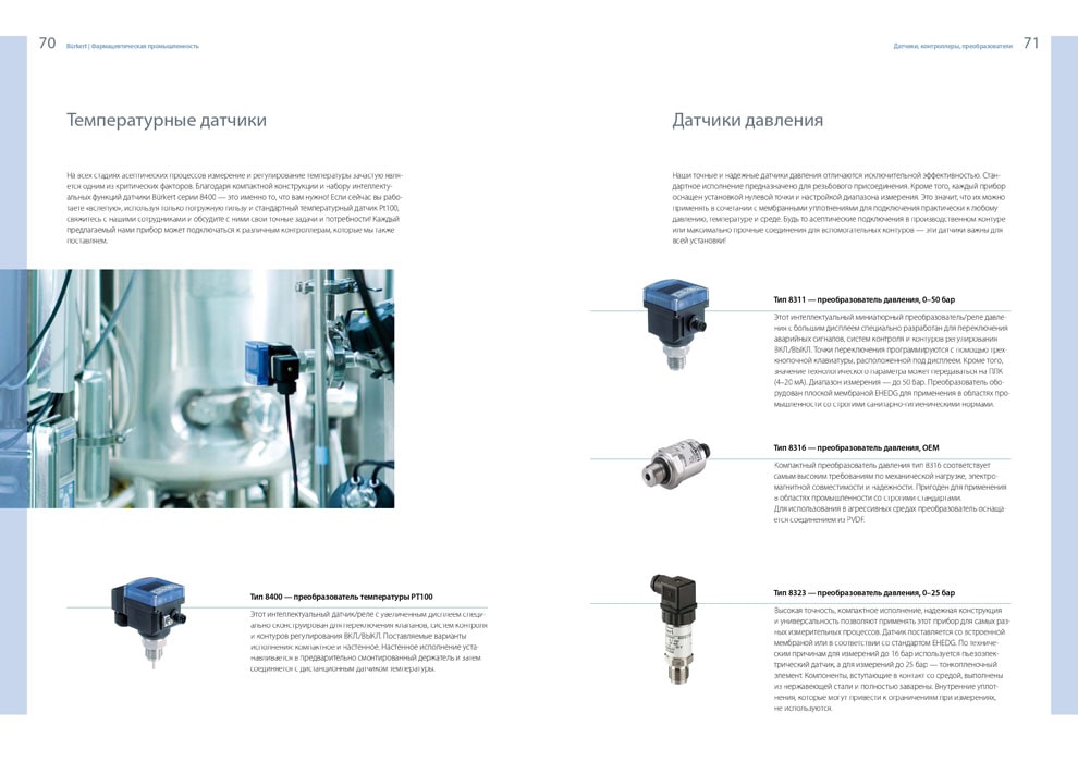 BURKERT для фармацевтической промышленности 35