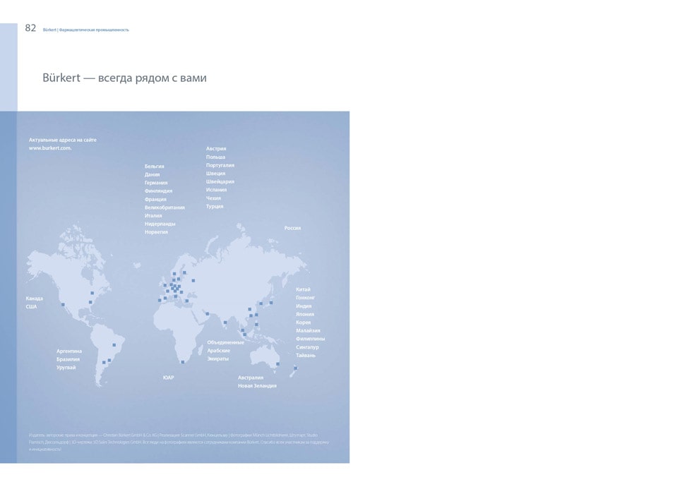 BURKERT для фармацевтической промышленности 41