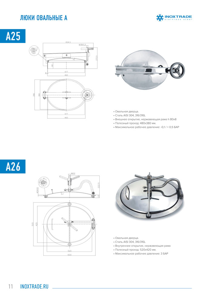 Каталог люки и донышки 12