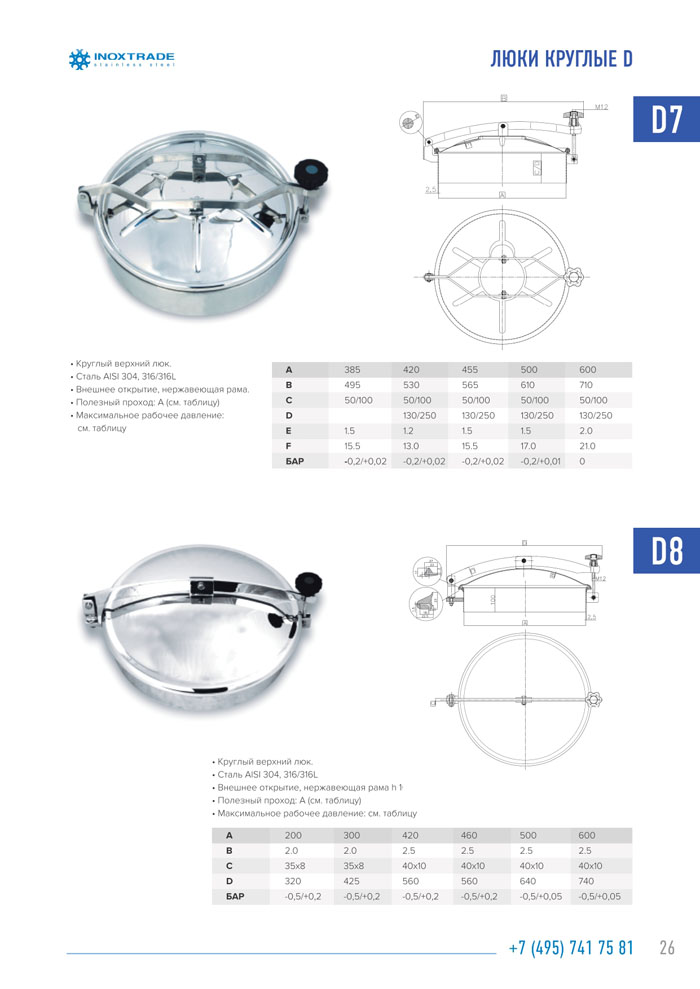 Каталог люки и донышки 27
