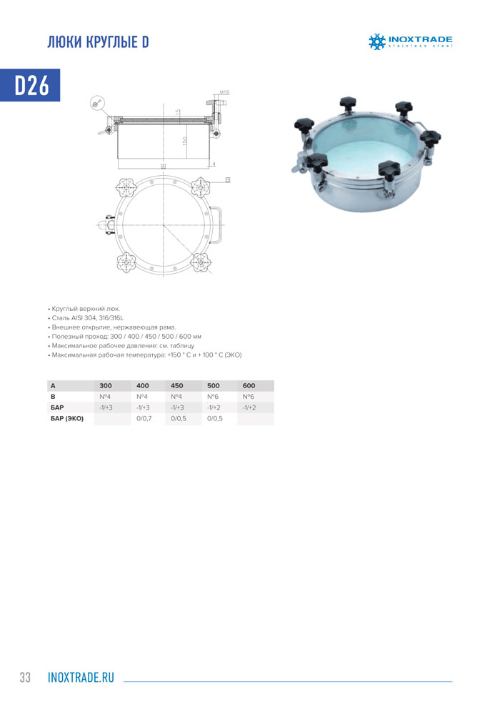 Каталог люки и донышки 34