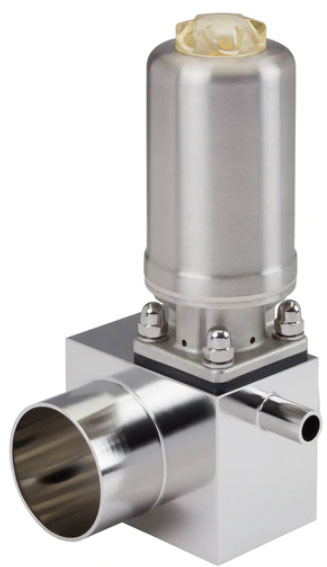 2064 - T-образный мембранный клапан с пневматическим приводом