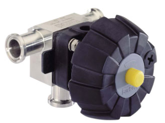 3234 - Т-образный мембранный клапан с управляемым вручную приводом