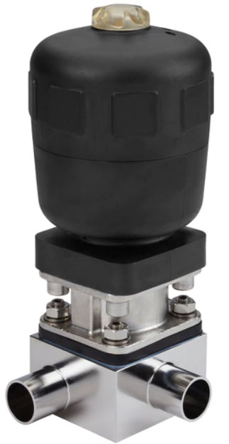 2032 - Т-образный мембранный клапан с пневматическим приводом в пластиковом корпусе (тип CLASSIC)