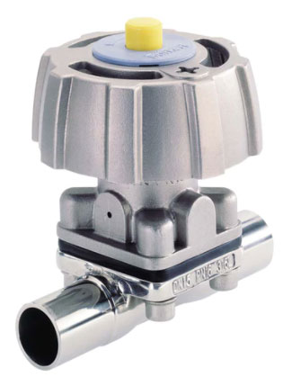 3233 - 2/2-ходовой мембранный клапан с управляемым вручную приводом