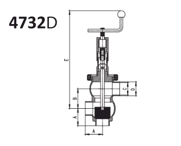 Клапан седельный L-L-тип 4732D