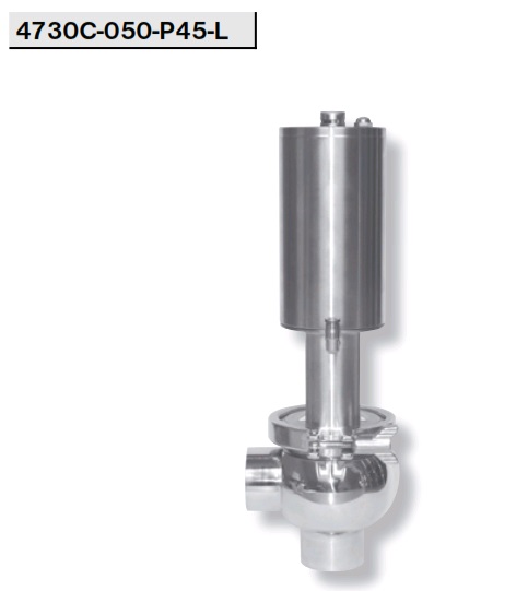Клапан седельный L-тип с пневмоприводом 47300-P45