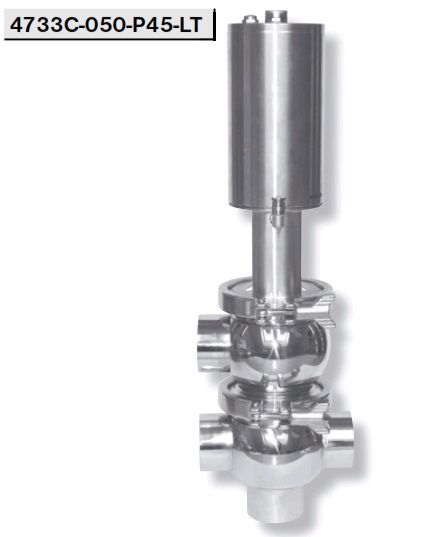 Клапан седельный LТ-тип с пневмоприводом 4735C-P45
