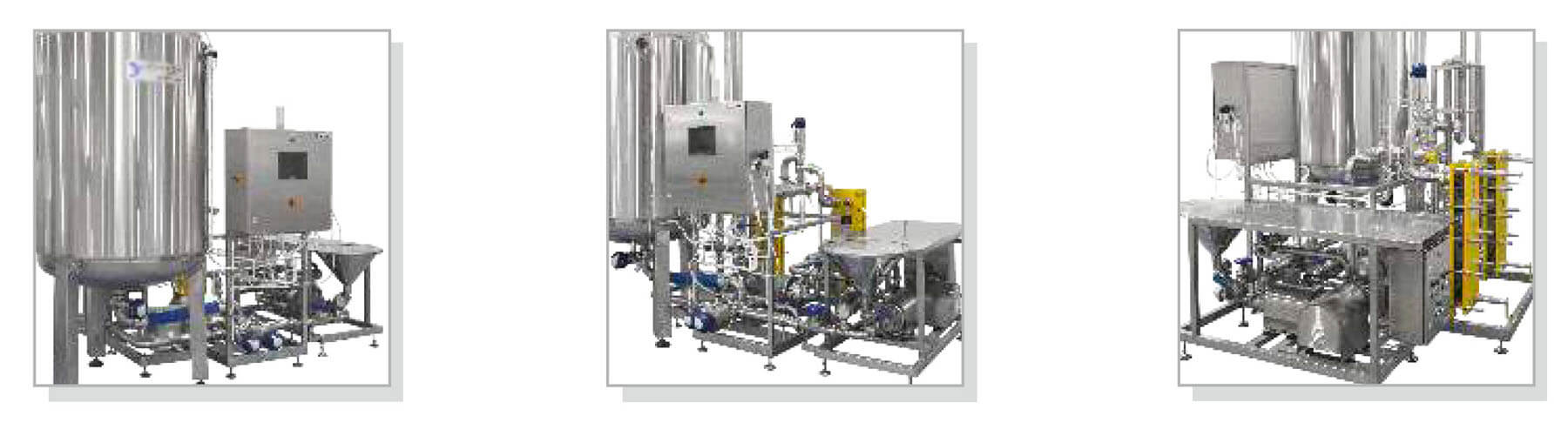 Оборудование для установки для наведения рекомбинированных молочных смесей