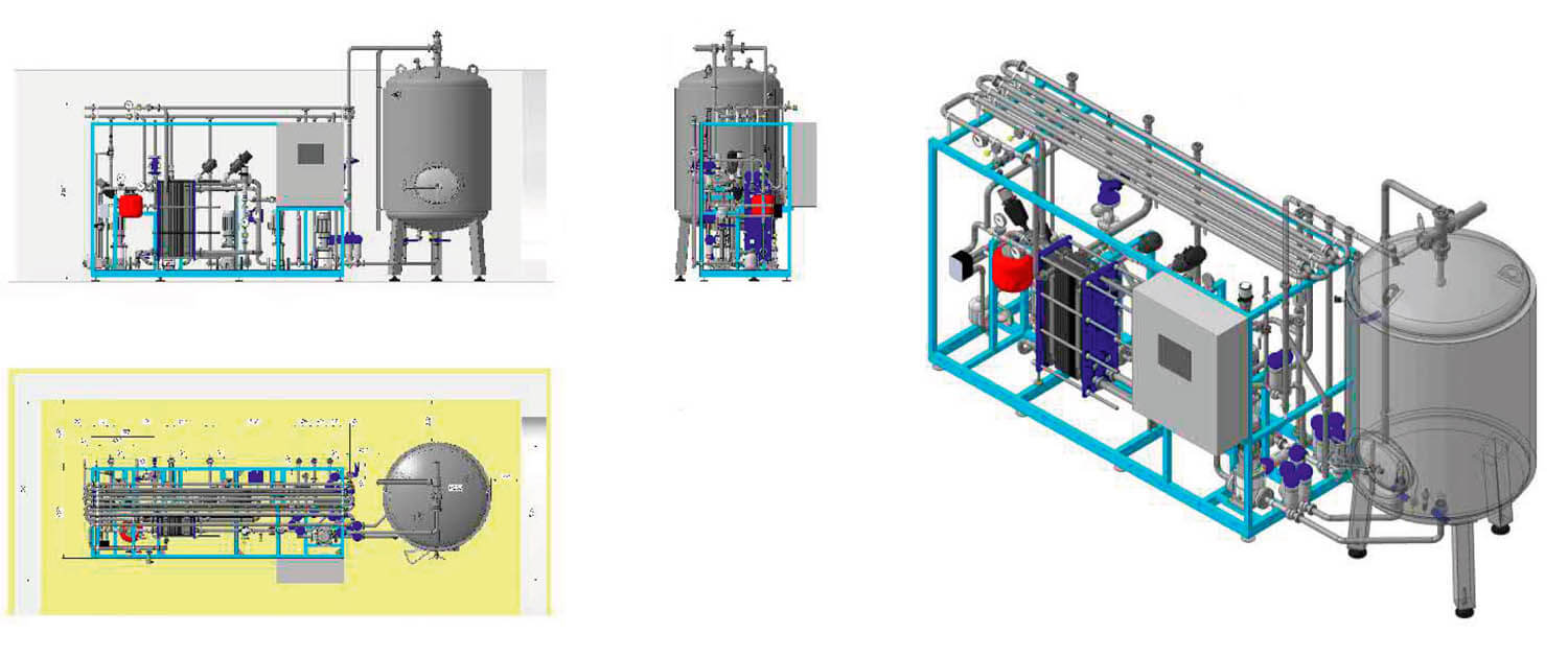 Пастеризационно-охладительная установка для пива «Модуль ППО-П»